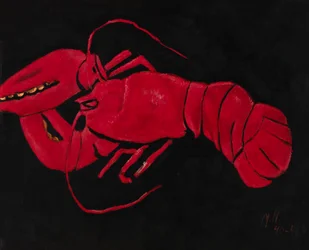 Hummer på svart bakgrunn, 1940-1941.