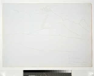 Fjelllandskap med skyer