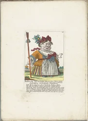De dwerg Ruffanella som gjeterinne, ca. 1710 Ruffanella, gjeterinne som ler av Plorianders rørende forespørsel (tittel på objekt) Il Callotto resurcitato eller nyinnredet lite skap (serietittel)