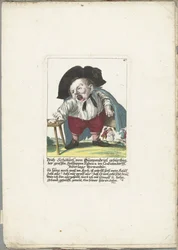 Dwergen Veith Schöberl von Gümpendriel, ca. 1710 Veith Schöberl von Gümpendriel født, den store Hollhippen Fabrica i Crabatendörffl, Niderlags slektning (tittel på objekt) Il Callotto resurcitato eller nyinnredet lite skap (serie ti
