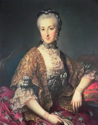 Erkehertuginne Maria Anna Habsburg-Lothringen, kalt Marianne (1738-89), keiserinne Maria Theresia av Østerrikes (1717-80) og Frans I (1708-65) andre barn