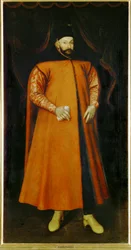 Stephan Bathory, konge av Polen (maleri på lerret)