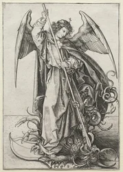 Erkeengelen Michael Piercing the Dragon, ca. 1475.