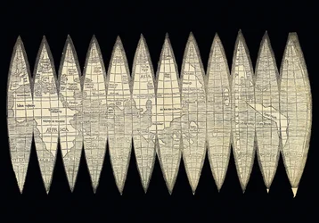 Verdenskart i form av et sett med globussegmenter, 1507
