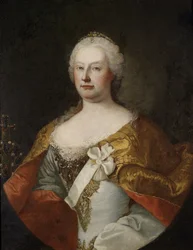 Portrett av keiserinne Maria Theresia av Østerrike 1717-1780, 1750-tallet