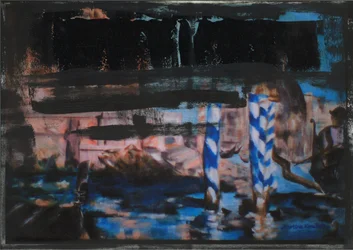 Canal Grande abstrakt svart 1