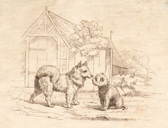 Illustrasjon til "Halv hundre fabler for barn" av Hey