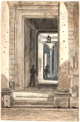 Massimo alle Colonne-palasset. Rom 1835