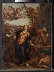 St. Katarina av Alexandria, ca. 1650-99 (olje på lerret)