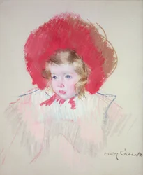 Barn med rød hatt, ca. 1904