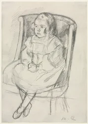Simone Sittende, ca. 1903.