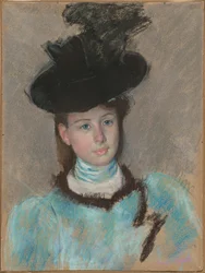 Den svarte hatten, ca. 1890.