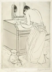 Kvinnebading, 1890-1891.
