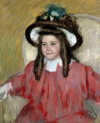 Anne Marie Durand-Ruel (Portrett av Anne-Marie Durand-Ruel). Maleri av Mary Cassatt (1845–1926). Privat samling.
