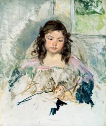 Skisse til «François i en lenestol». Lesing. Maleri av Mary Cassatt (1845–1926). Olje på lerret. Privat samling. Christie#39;s Images, New York.