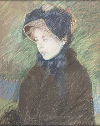 Portrait of a Young Girl, ca. 1880 (pastell på papir)