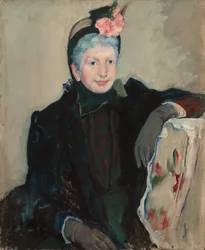 Portrett av en eldre dame, ca. 1887 (olje på lerret)