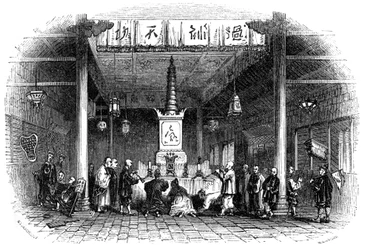 Buddhisttempel, Kina, 1847
