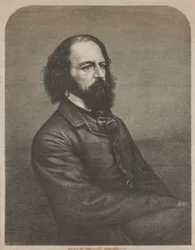 Portrett av Alfred, Lord Tennyson 1809-1892, 1864.
