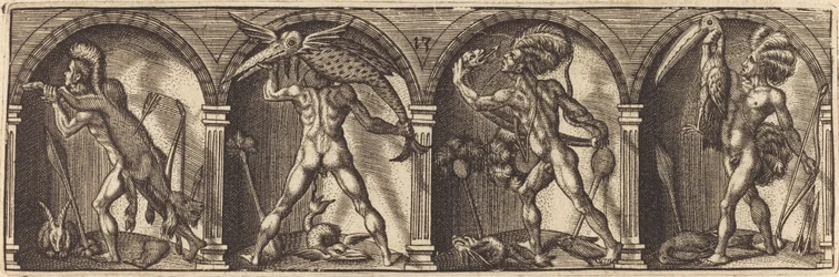 De forskjellige portrettene og figurene XIII