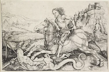 Sankt Georg og dragen, ca. 1480-90