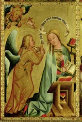 Bebudelsen fra St. Peters høyalter i Hamburg, Grabower-alteret, 1383 (tempera på panel)