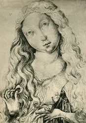 Portrett av en kvinne med en ring, St Catherine, 1450-1470, 1943.