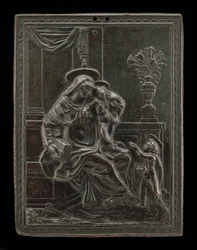 Madonna og barn med døperen Johannes, sannsynligvis ca. 1600.