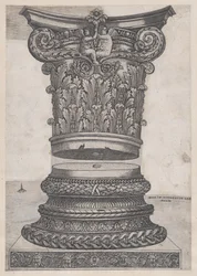 Speil av romersk storhet: Dekorert hovedstad og base, ca. 1537, ca. 1537