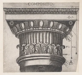Mirror of Roman Magnificence: Ionisk hovedstad, ca. 1537, ca. 1537