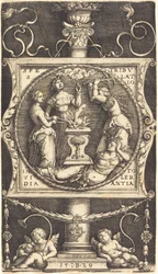 Emblem med håp, trengsel, misunnelse og toleranse