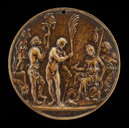 Allegorisk scene - Offer til Diana, andre halvdel av 1400-tallet.