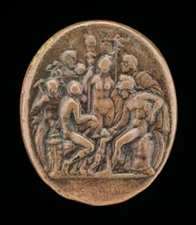 An Assembly of Gods [omvendt], andre halvdel av 1400-tallet.