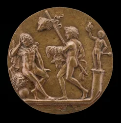 Hercules med Bacchic Figurer, andre halvdel av 1400-tallet.