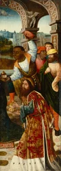 The Adoration of the Magi (olje på panel)