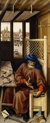 Annunciation Triptych (Merode altertavle), ca. 1427-32 (olje på eik)