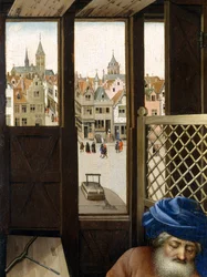 Annunciation Triptych (Merode altertavle), ca. 1427-32 (olje på eik)
