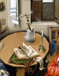Bebudelsestriptyket (Mérode-altertavlen), ca. 1427-32