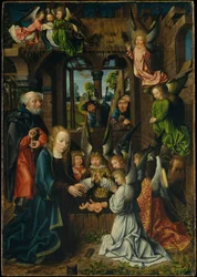 The Adoration of the Christ Child, ca. 1500 (olje på eikepanel)