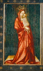 Madonna, venstre panel av et alter
