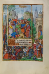 Israelittene samler manna fra himmelen