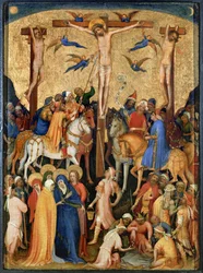 Korsfestelse (tempera på tre)