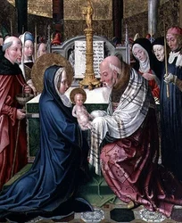Presentasjonen i tempelet, ca. 1490 (olje på panel)