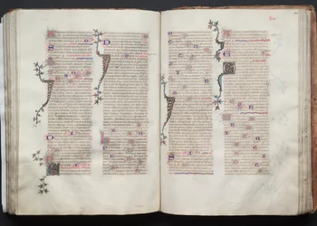 The Gotha Missal: Fol. 106r, tekst, ca. 1375.