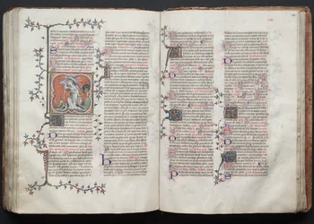 The Gotha Missal: Fol. 125r, tekst, ca. 1375.