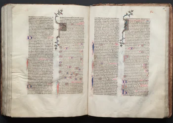 The Gotha Missal: Fol. 135r, tekst, ca. 1375.