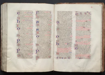 The Gotha Missal: Fol. 141v, tekst, ca. 1375.