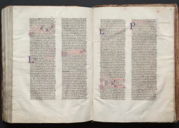 The Gotha Missal: Fol. 151r, tekst, ca. 1375.