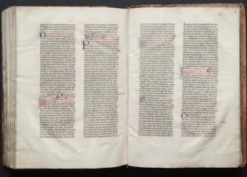 The Gotha Missal: Fol. 152v, tekst, ca. 1375.