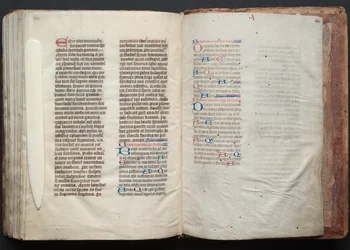 The Gotha Missal: Fol. 164r, tekst, ca. 1375.